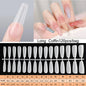120 unidades/saco Pontas de unhas/postiças de pressão mate suaves