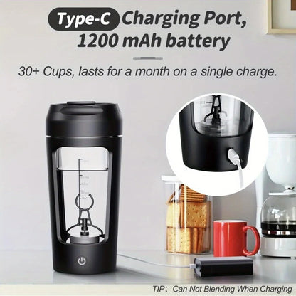 Garrafa de agitação/Misturador automática de proteína/leite/café para ginásio ao ar livre