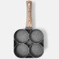 New McRib Four Hole Omelette Pan Flat Bottom Non-Stick Egg Pan Mini Frying Pan Breakfast Pan Kitchen Utensils Frying Pan