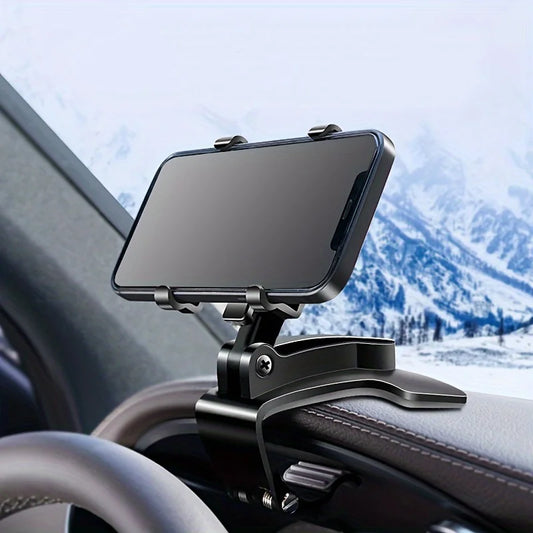 Suporte para telemóvel para automóvel ajustável em ângulo: Rode e fixe o seu telefone para uma fácil acessibilidade