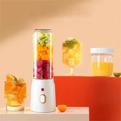 Liquidificador portátil sem fios Máquina de sumo de fruta eléctrica para triturar gelo de laranja 10 lâminas Máquina auxiliar de alimentos