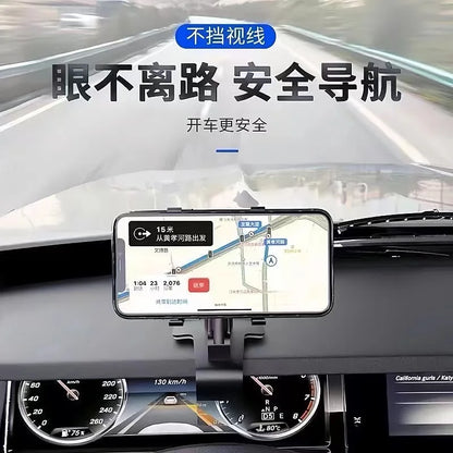 Suporte para telefone no painel do carro com para-brisas de 360° para smartphones de 4,0 a 7 polegadas