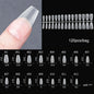 120 unidades/saco Pontas de unhas/postiças de pressão mate suaves